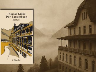 Der Zauberberg. Illustration KI, Umschlag S. Fischer Verlag