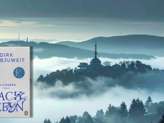 Nachbeben von Dirk Kurbjuweit. Illustration: KI-generiert, Umschlag: Penguin Verlag.