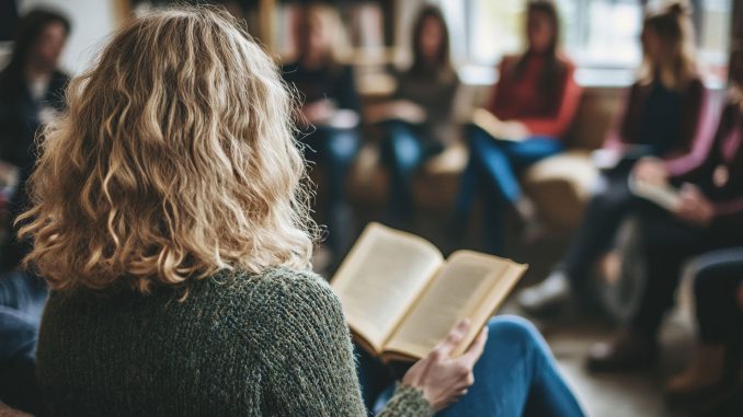 Lesekreis. Abbildung: Kilian, generiert mit KI / Adobe Stock