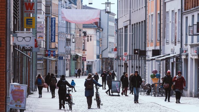 Einkaufsstraße in Deutschland