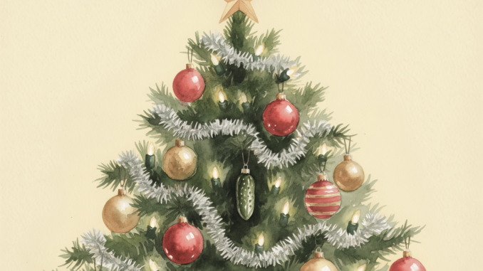 Weihnachtsbaum mit Gurke