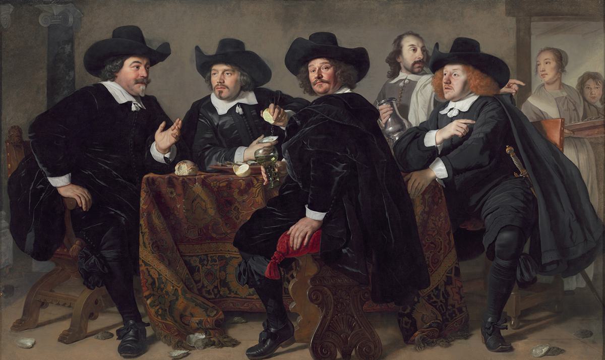Bartholomeus van der Helst (ca. 1613 – 1670) Die Vorsteher des Kloverniersdoelen, 1655 Öl auf Leinwand 171 x 283 cm Amsterdam, Amsterdam Museum
