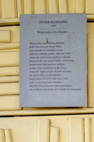 Gedicht von Peter Härtling
