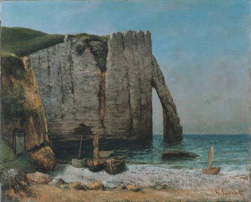 Gustave Courbet, Felsen von Étretat, um 1869/70